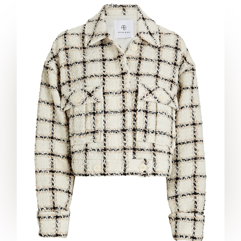 NWOT ANINE BING Adriana Plaid Jacket